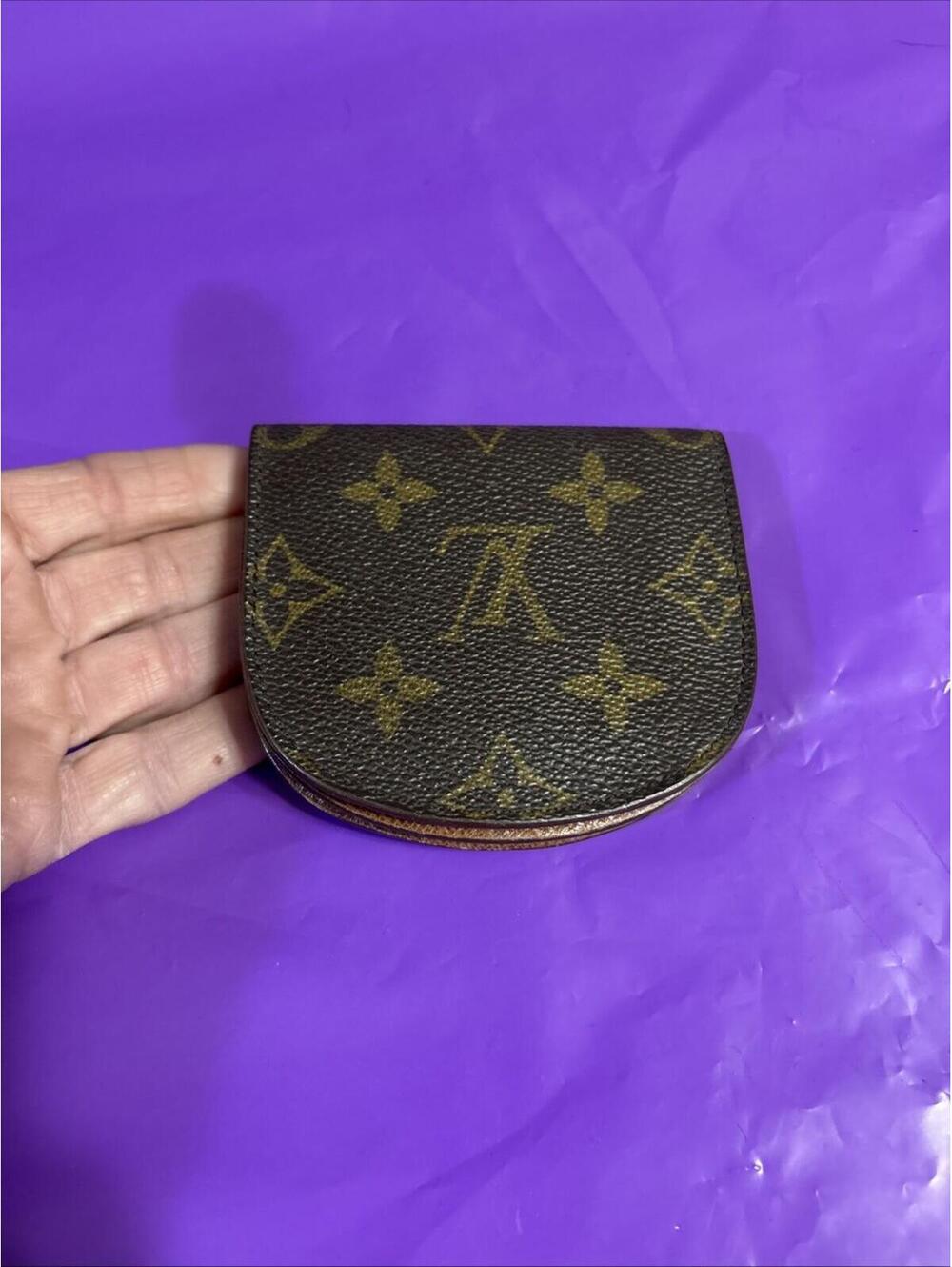 Auth Louis Vuitton Monogram Porte Monnaie Gousset Coin Purse Wallet M61970 PVC - Picture 15 of 16